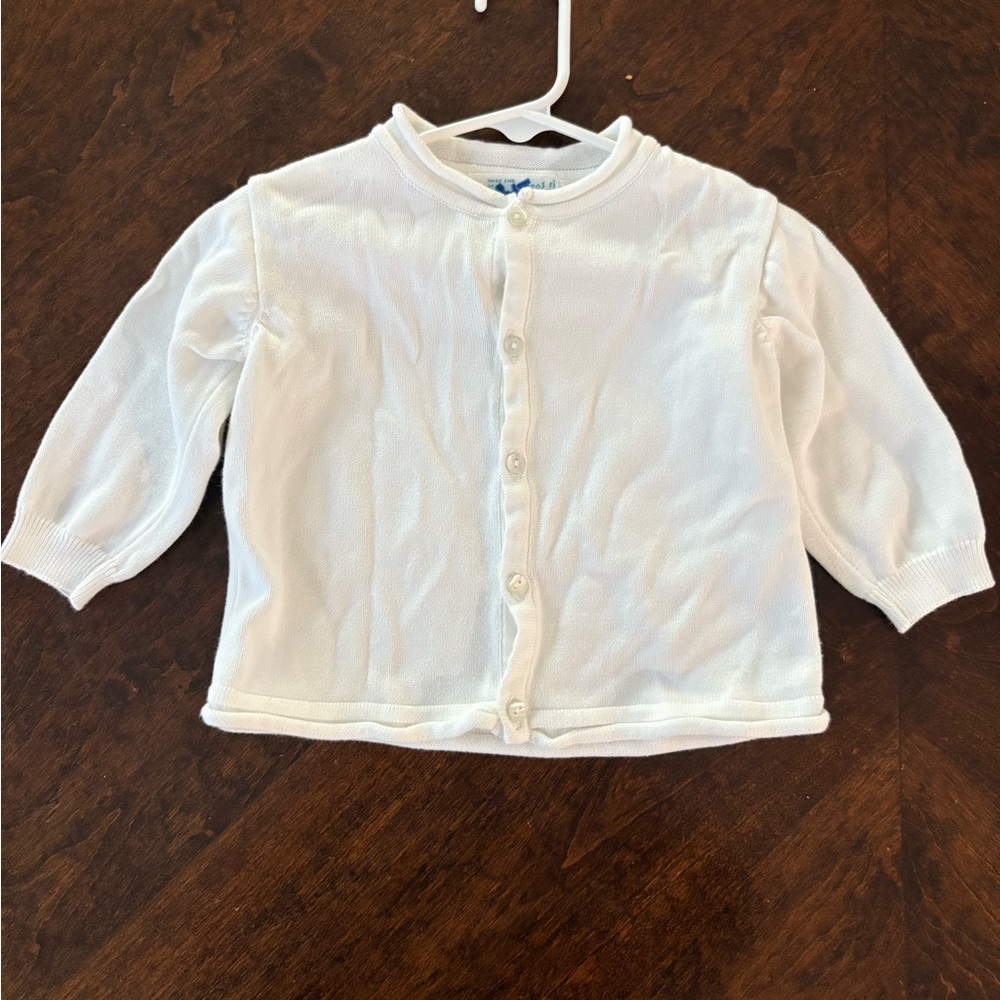 Classic White Kids Knit Sweater